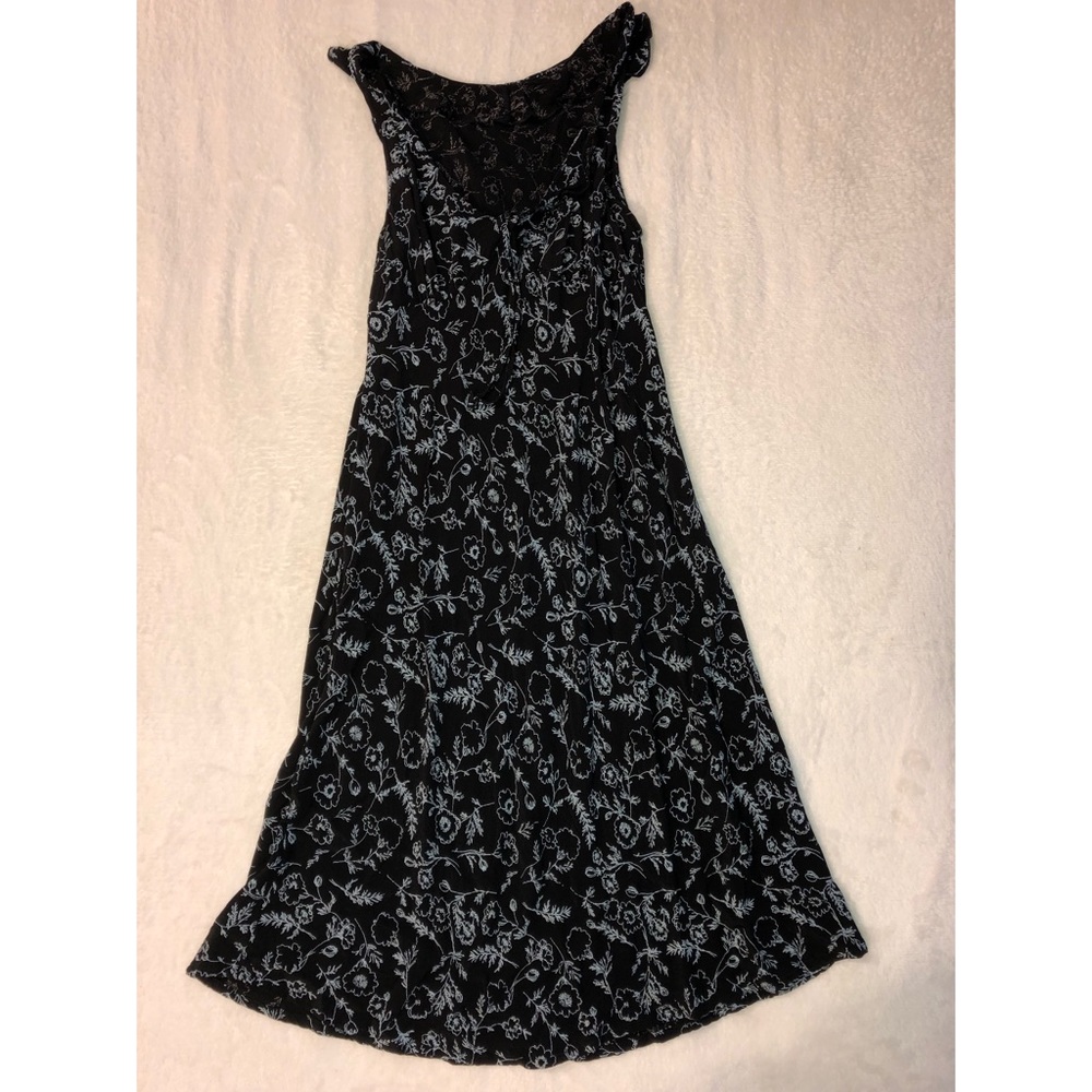 Black Floral Vintage Dress